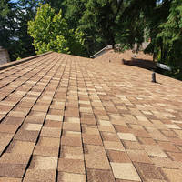 new brown roof slope detail