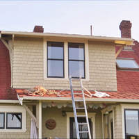 Summit house before with old red roof